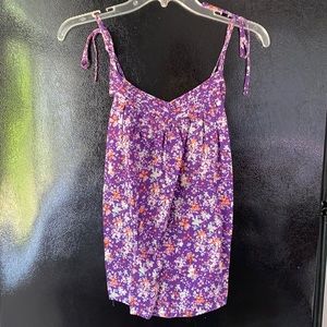 Floral Tie Summer Tank